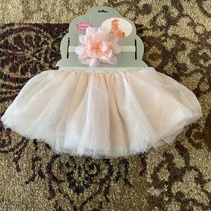 Popatu Baby Girl Tutu Skirt With Headband Set NEW 3 MONTHS to 12 MONTHS